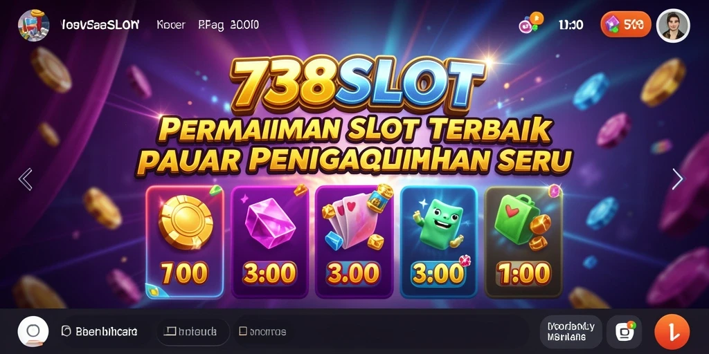 Tampilan seru gameplay 738SLOT dengan grafik menawan.