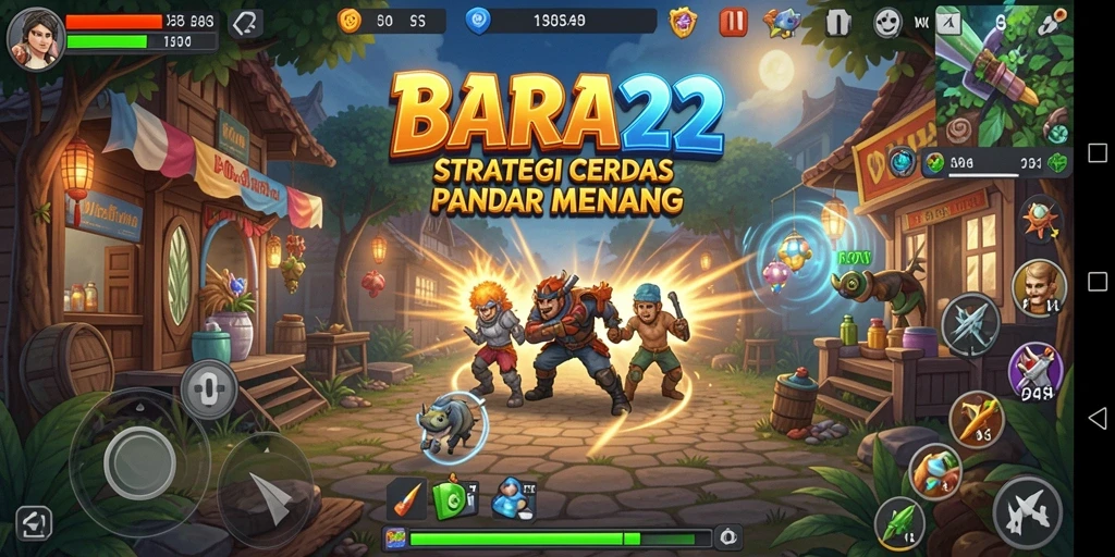 Tampilan gameplay BARA22 yang menarik dan strategis.