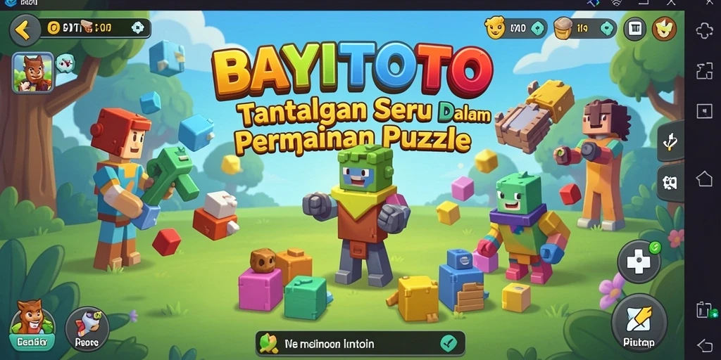 Tampilan gameplay BAYITOTO yang penuh warna dan tantangan teka-teki.
