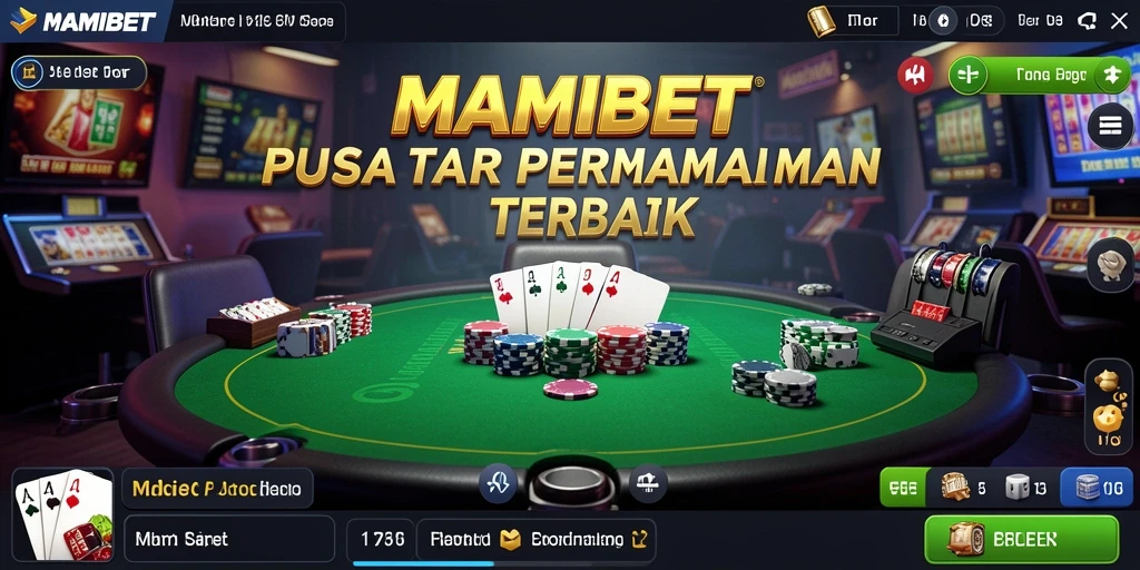 Tampilan gameplay seru MAMIBET dalam permainan Poker.