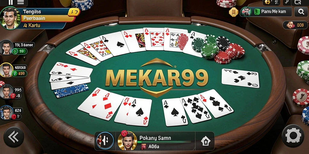 Tampilan gameplay MEKAR99 yang menarik dan mendebarkan.