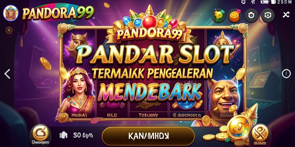 Screenshot utama PANDORA99 menampilkan gameplay seru dari mesin slot.