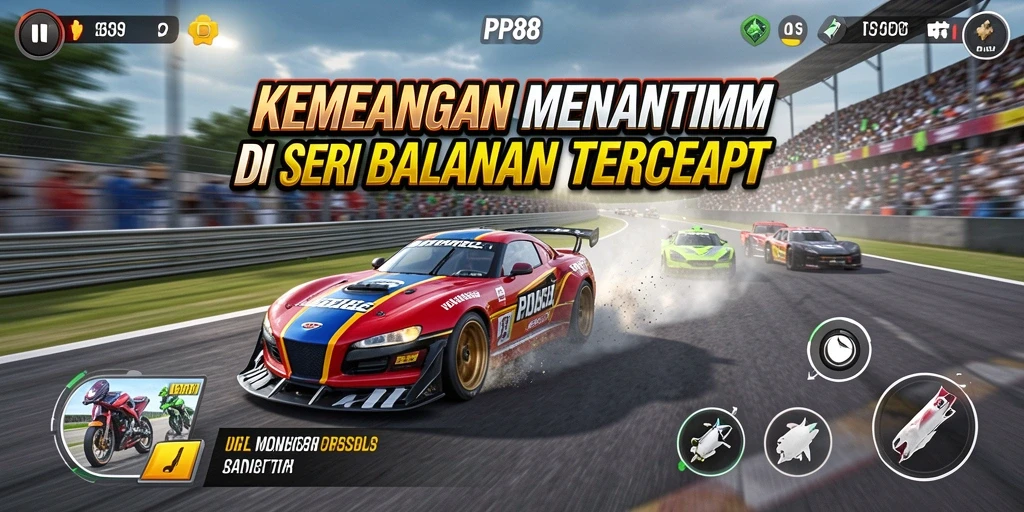 Gameplay Racing yang mendebarkan dan penuh aksi dari PP88.