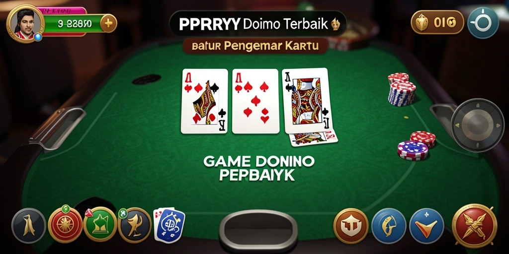 Screenshot utama PPRRYY menampilkan aksi seru dalam permainan Domino.