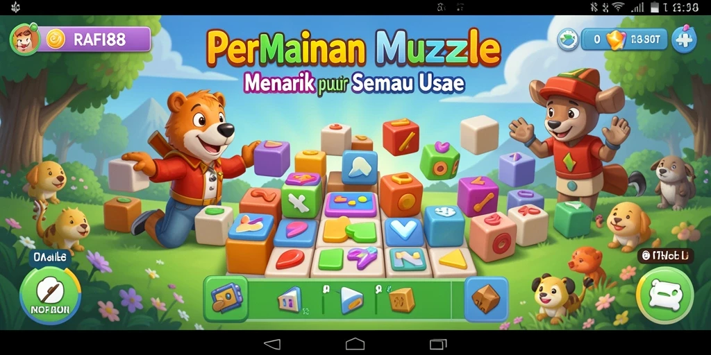 Screenshot gameplay RAFI88 menampilkan tantangan Puzzle yang menarik.