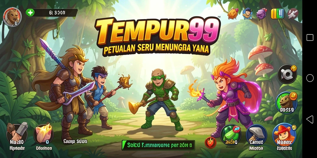 Screenshot gameplay TEMPUR99 menampilkan aksi petualangan yang mengasyikkan.