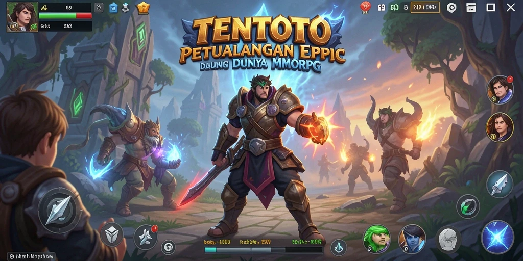 Tampilan gameplay TENTOTO yang mengagumkan dalam dunia MMORPG.