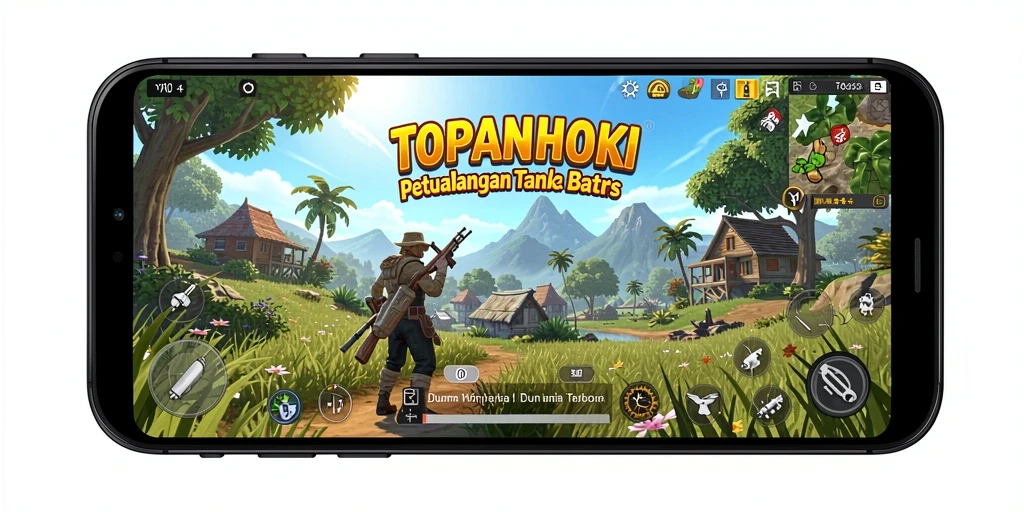 Gameplay seru di dunia terbuka TOPANHOKI menunjukkan kebebasan pemain.