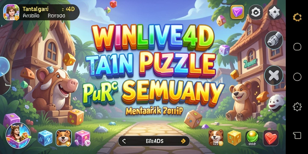 Tampilan gameplay <strong>WINLIVE4D</strong> yang menantang dan penuh warna.